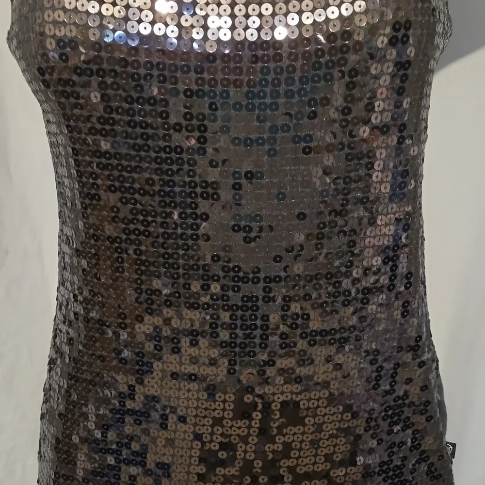 Michael Kors Gray sequined front tank top.
